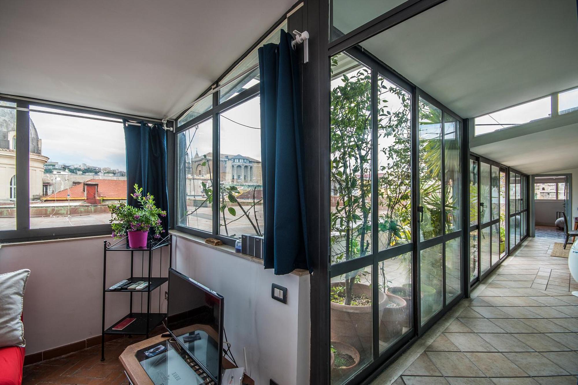 Historical Naples With Panoramic Terrace Apartman Kültér fotó