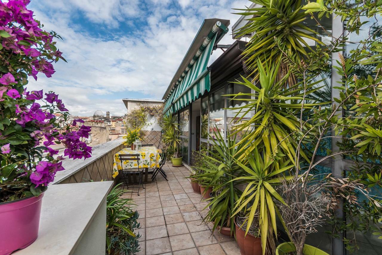 Historical Naples With Panoramic Terrace Apartman Kültér fotó